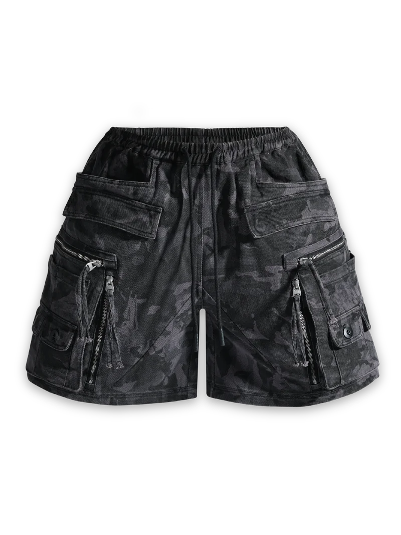 'MULTIP' cargo shorts, grey